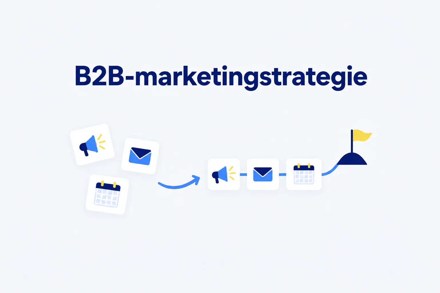 Illustratie: B2B-marketingstrategie, van losse campagnes naar een vast pad