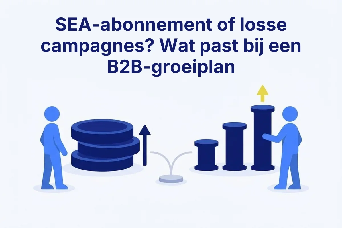 Twee figuren bij een stapel muntvormen en een oplopende staafgrafiek met pijlen omhoog.
